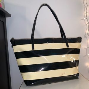 Kate Spade striped tote bag